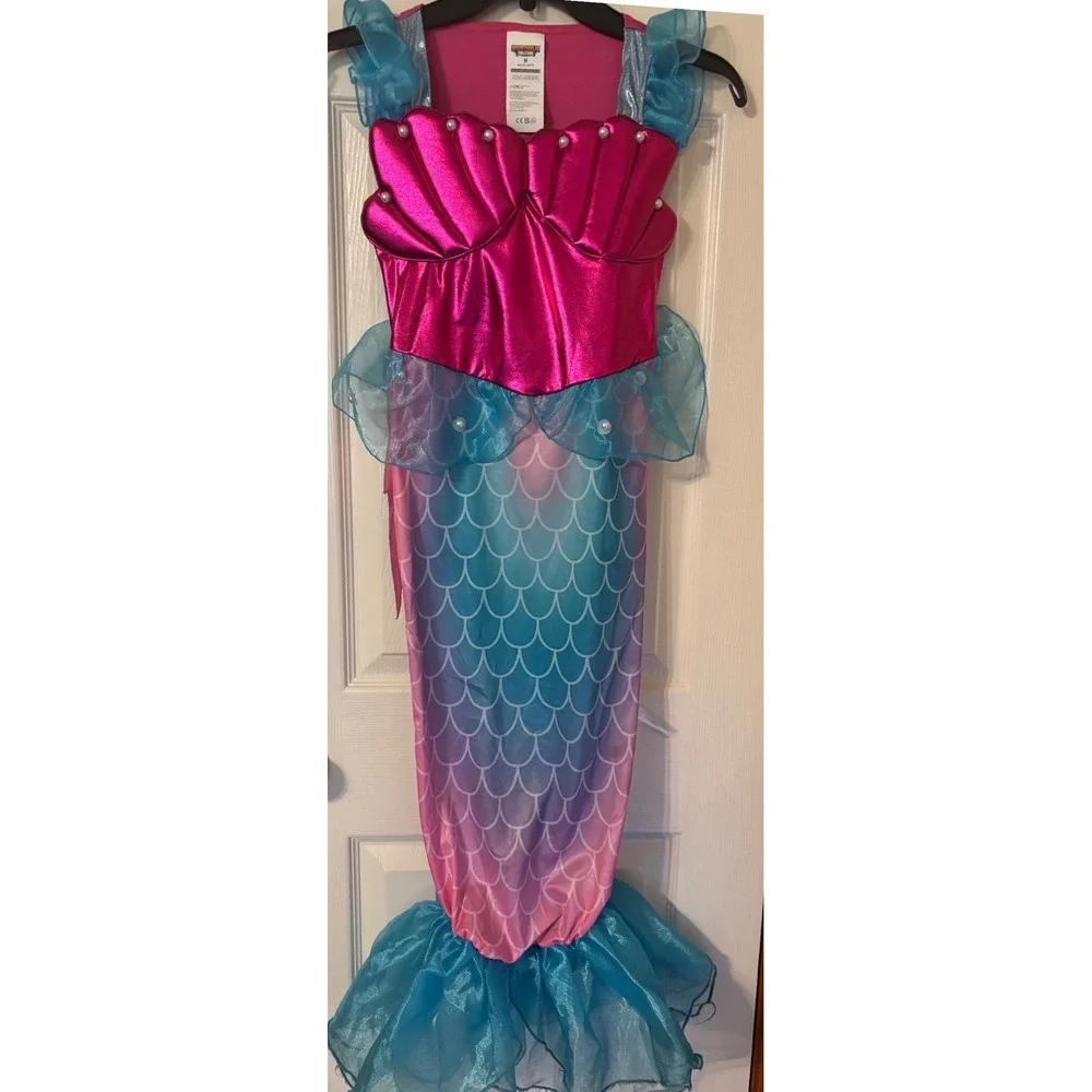 Spooktacular Creations Mermaid Costume Dress Kids Size M Halloween‎ Preowned EUC